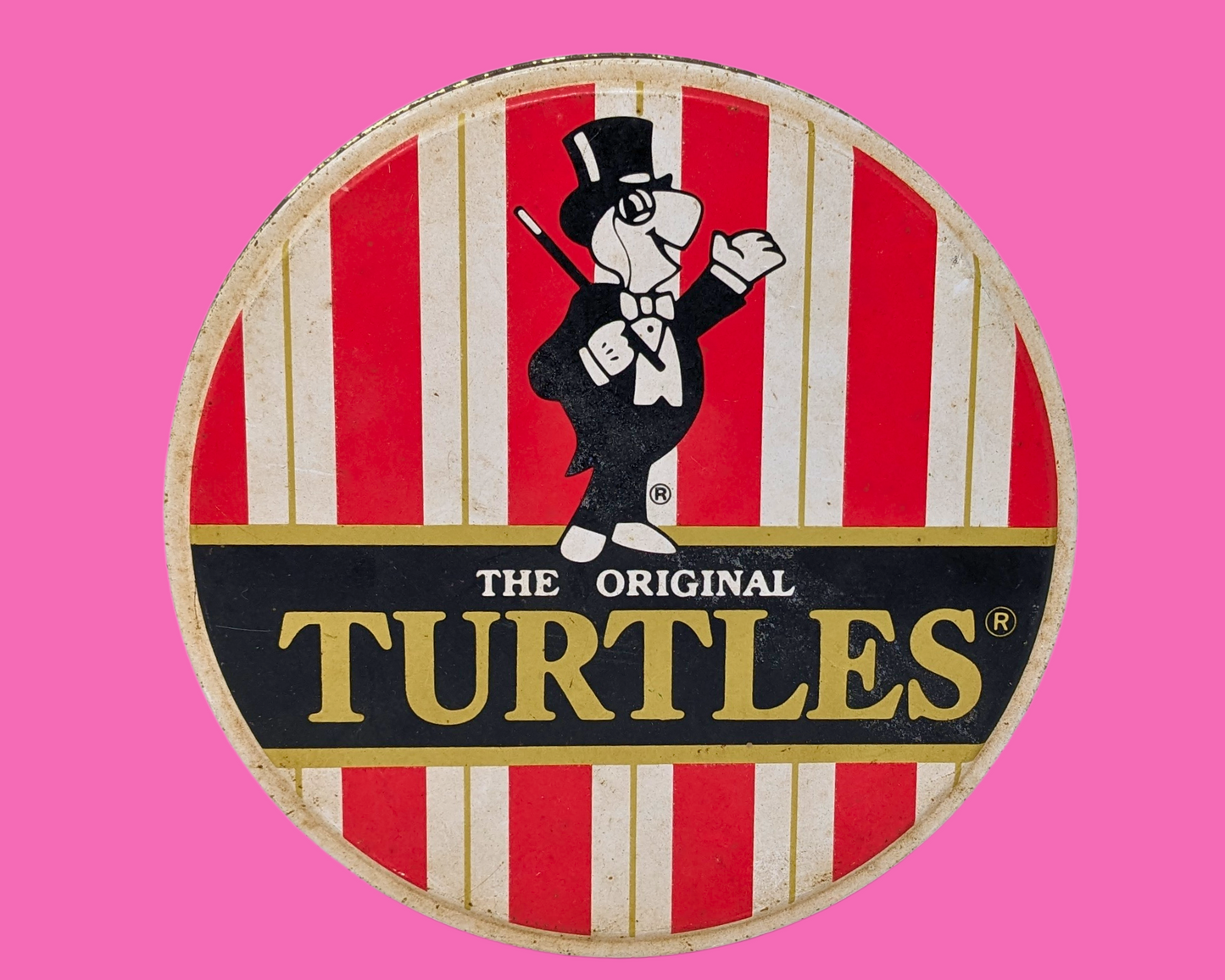 Vintage 1990's Turtles Chocolate Tin Box