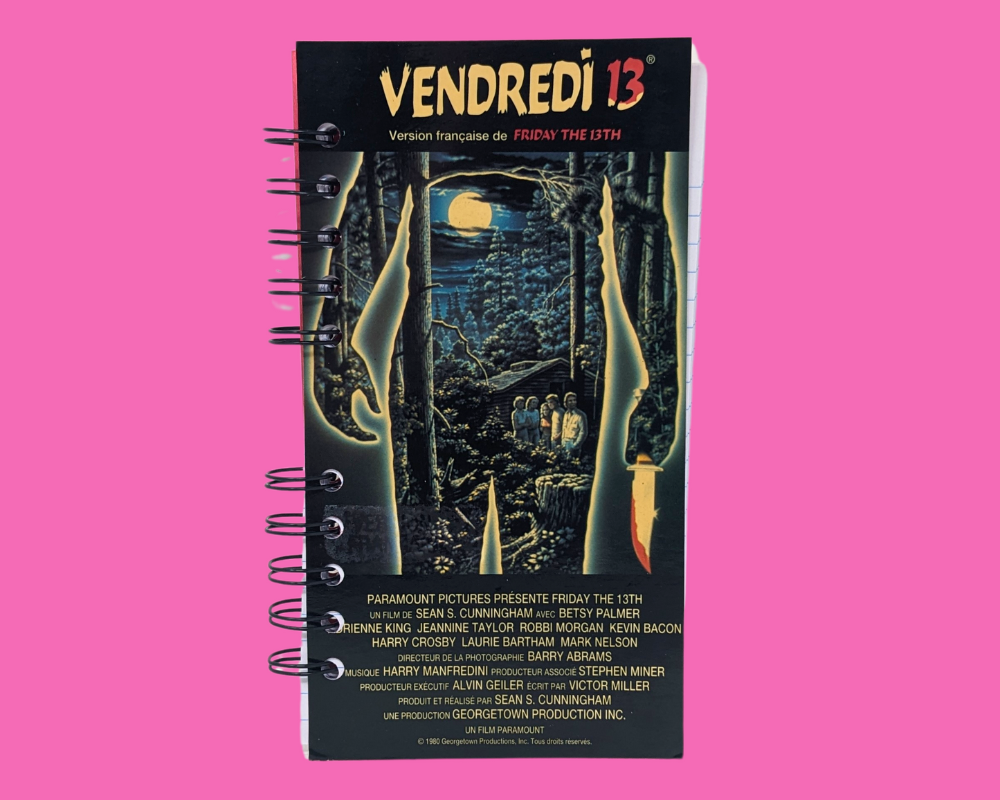 Friday The 13th VHS Movie Notebook