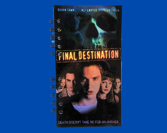 Final Destination VHS Movie Notebook