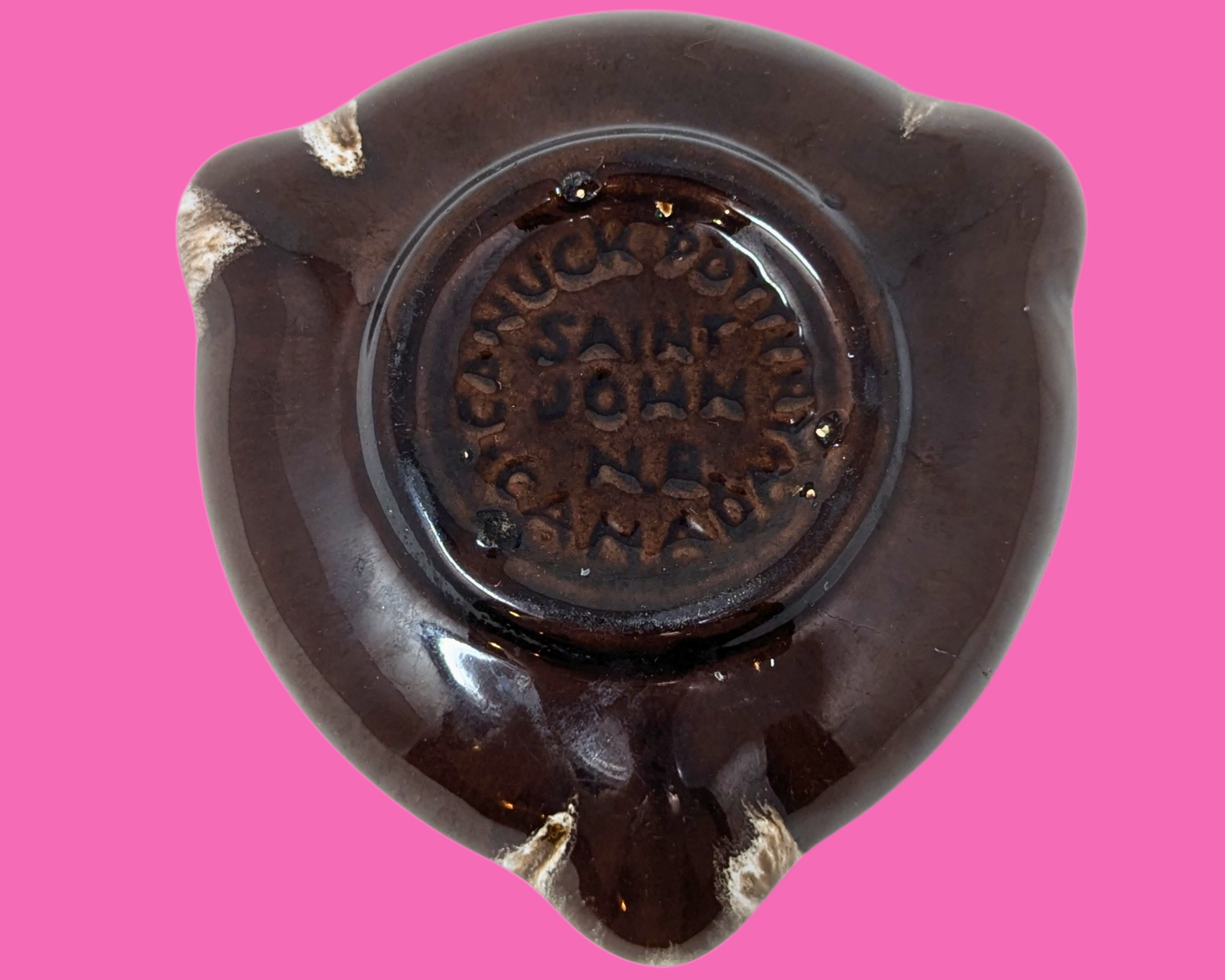 Vintage 1980's Pottery Ashtray Saint John's New Brunswick