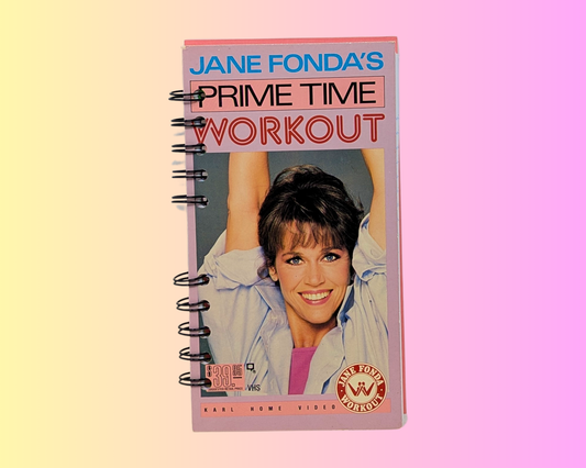 Jane Fonda's Prime Time Workout VHS Movie Notebook