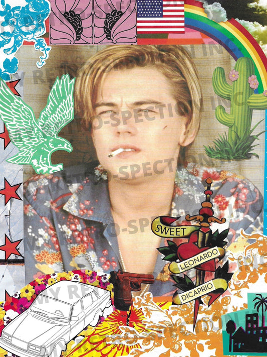 Print of Handmade Collage of Leonardo DiCaprio