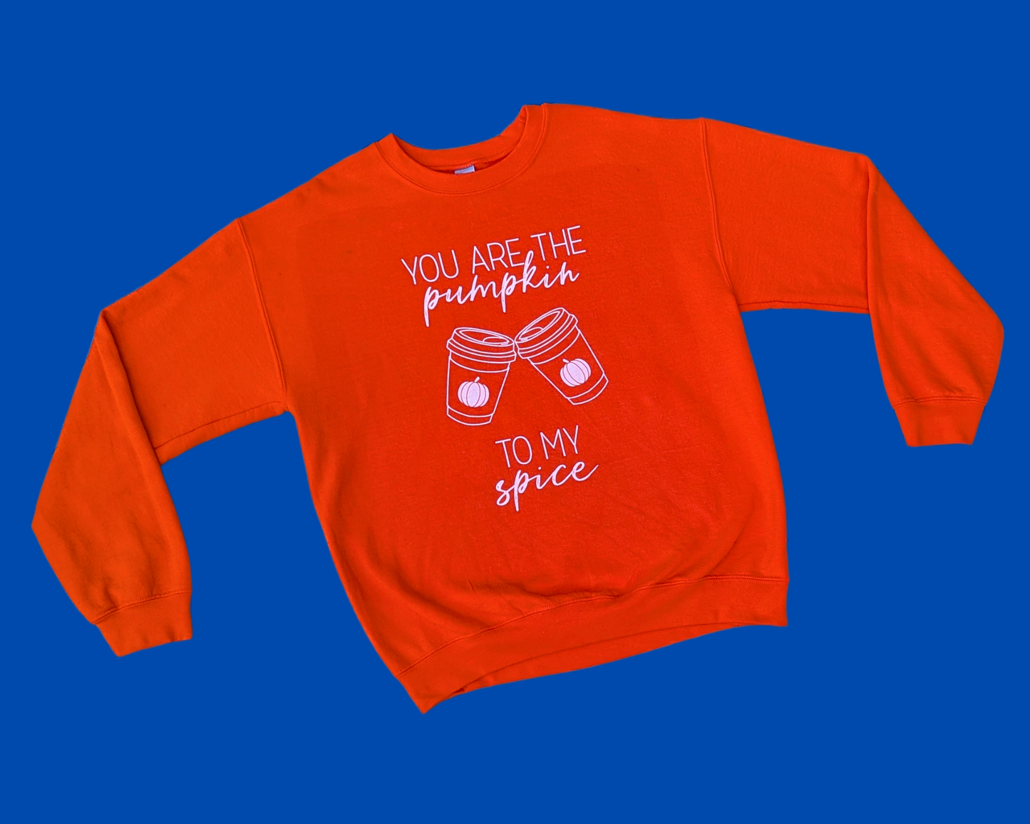 Orange "You Are The Pumpkin To My Spice" Sweater Size M