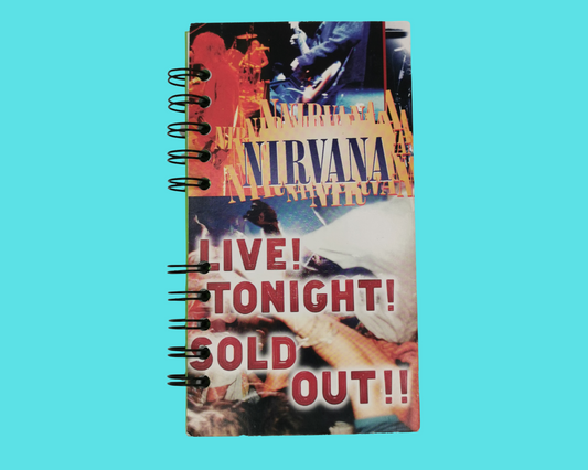 Nirvana Live Tonight! Sold Out! VHS Movie Notebook