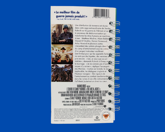 Full Metal Jacket French Version VHS Movie Notebook