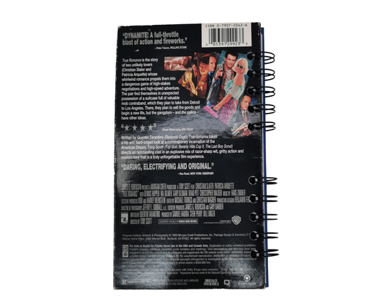 Carnet de film VHS recyclé True Romance