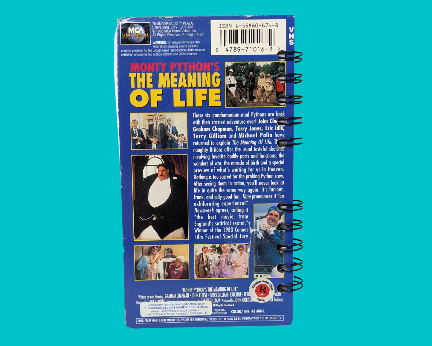 Monty Python's The Meaning Of Life VHS Movie Notebook