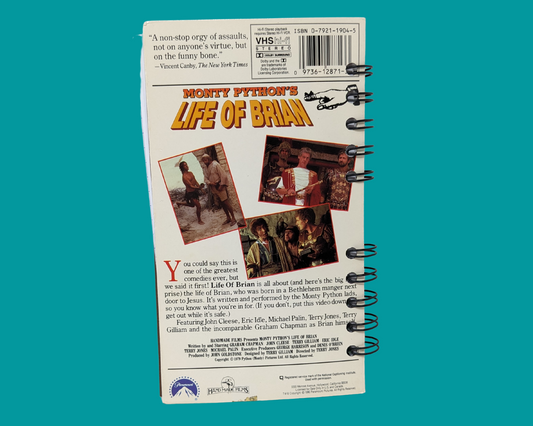 Cahier de film VHS La vie de Brian de Monty Python