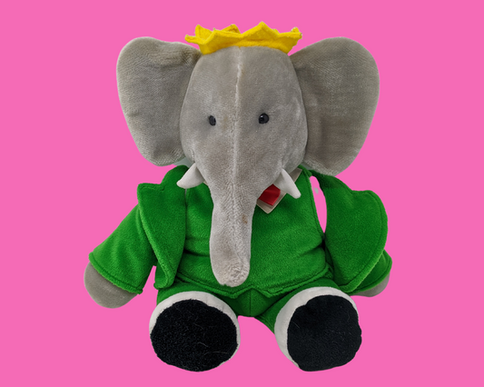 Vintage 1980's Official Babar Plush Toy