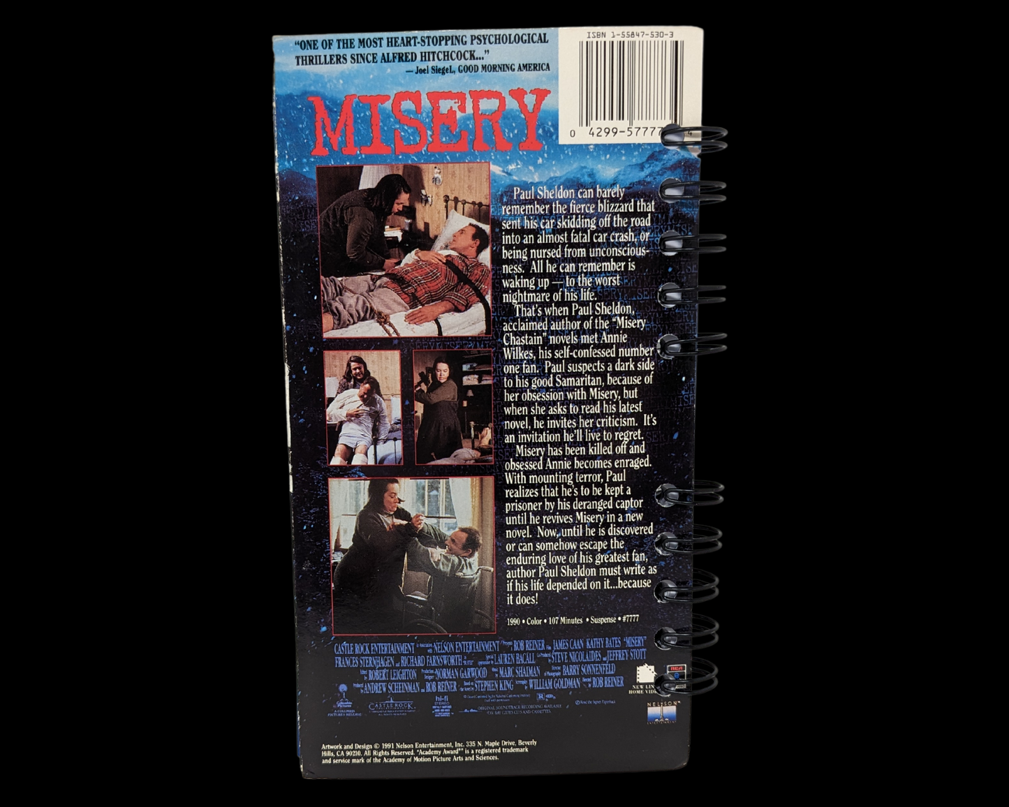 Cahier de film VHS Misery