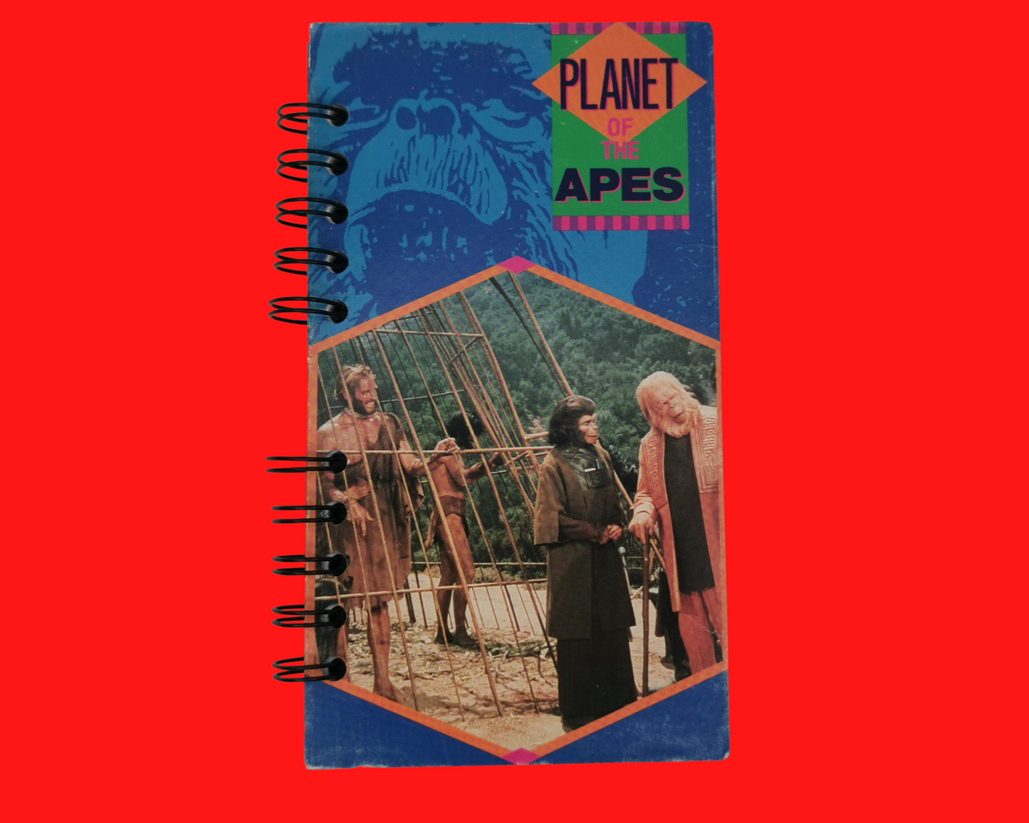 Planet of the Apes Upcycled VHS Movie Notebook