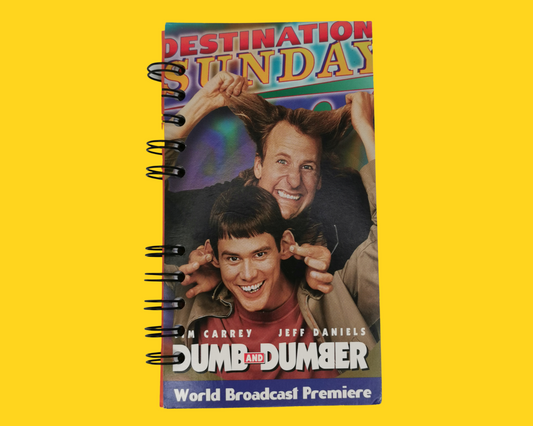 Cahier de film VHS recyclé Dumb and Dumber