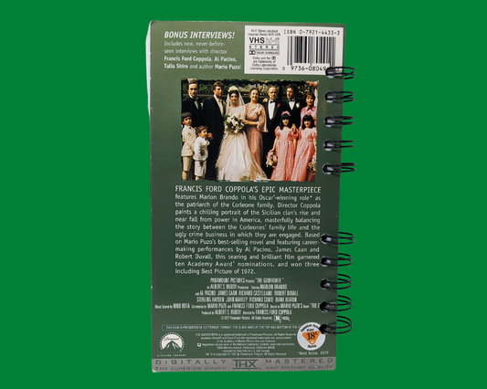 The Godfather VHS Movie Notebook