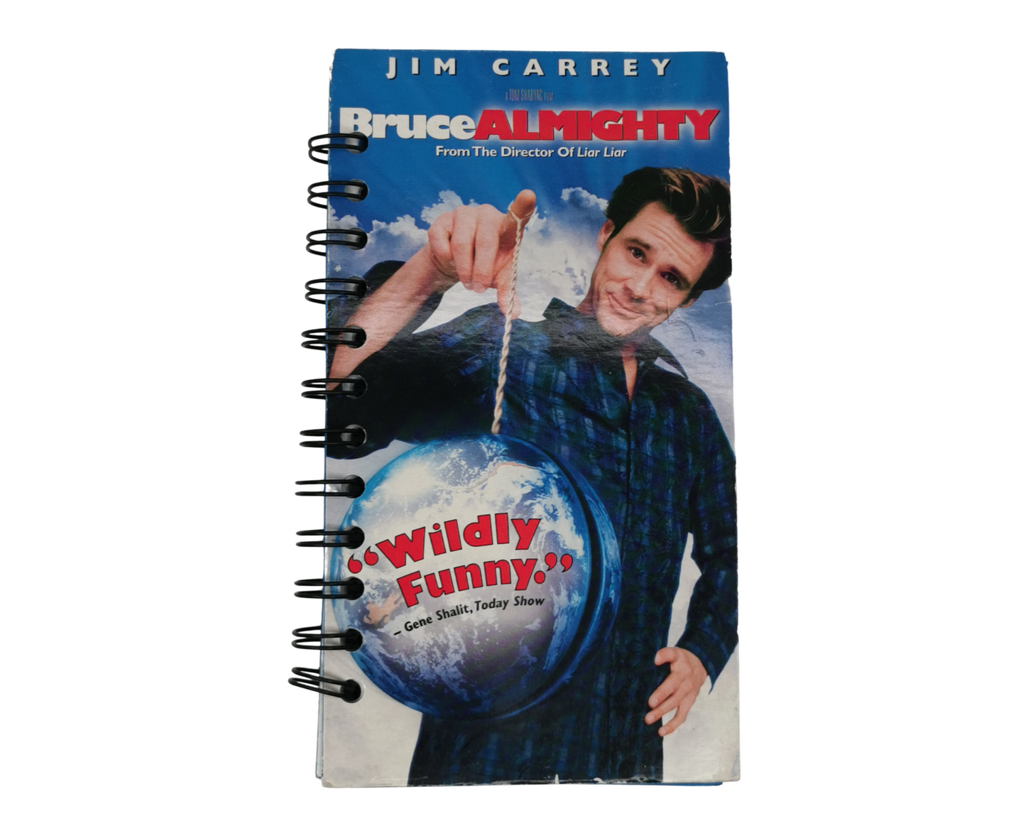 Bruce Almighty Upcycled VHS Movie Notebook