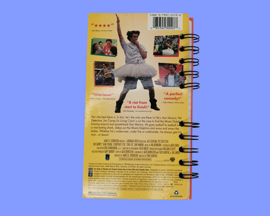 Ace Ventura Pet Detective Cahier de film VHS recyclé