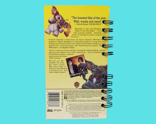 Cahier de film VHS Gremlins 2