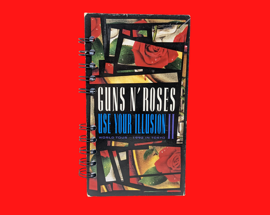 Guns N' Roses Utilisez votre bloc-notes de film VHS Illusion II