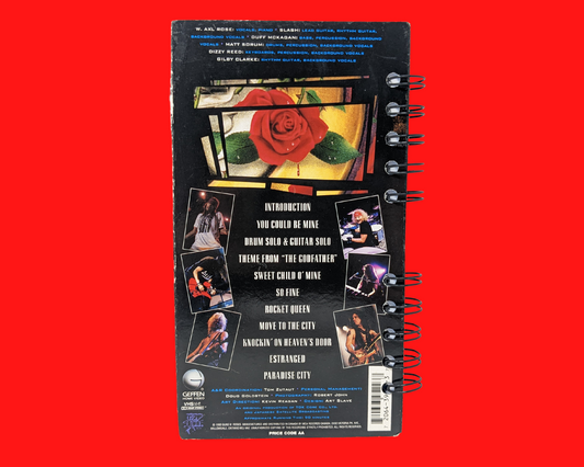 Guns N' Roses Utilisez votre bloc-notes de film VHS Illusion II