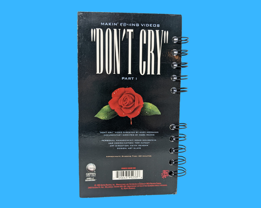 Carnet de notes VHS Guns N' Roses Don't Cry