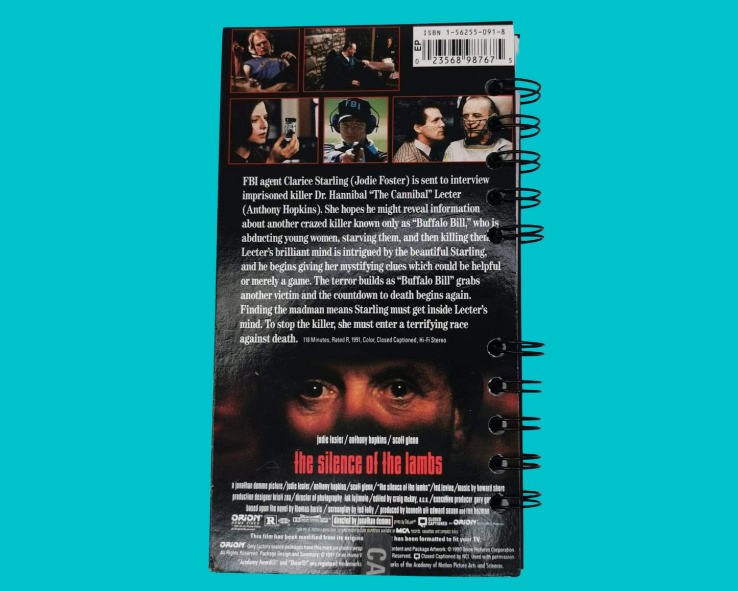 The Silence of the Lambs VHS Movie Notebook