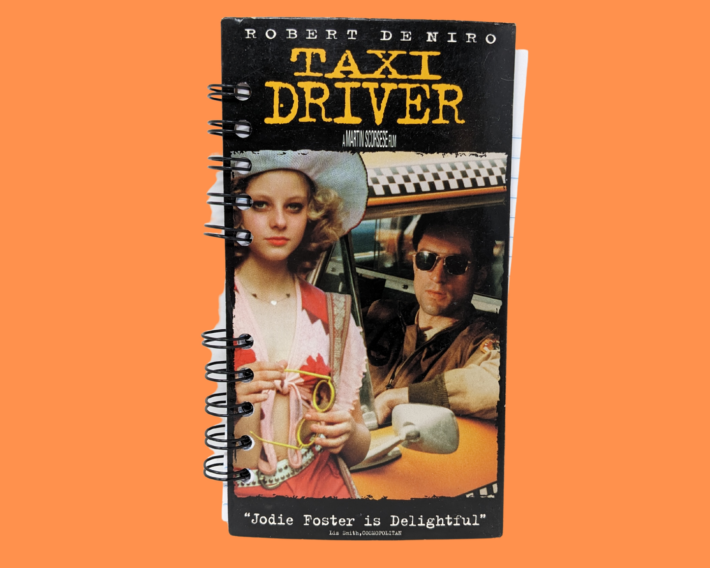 Cahier de film VHS de chauffeur de taxi