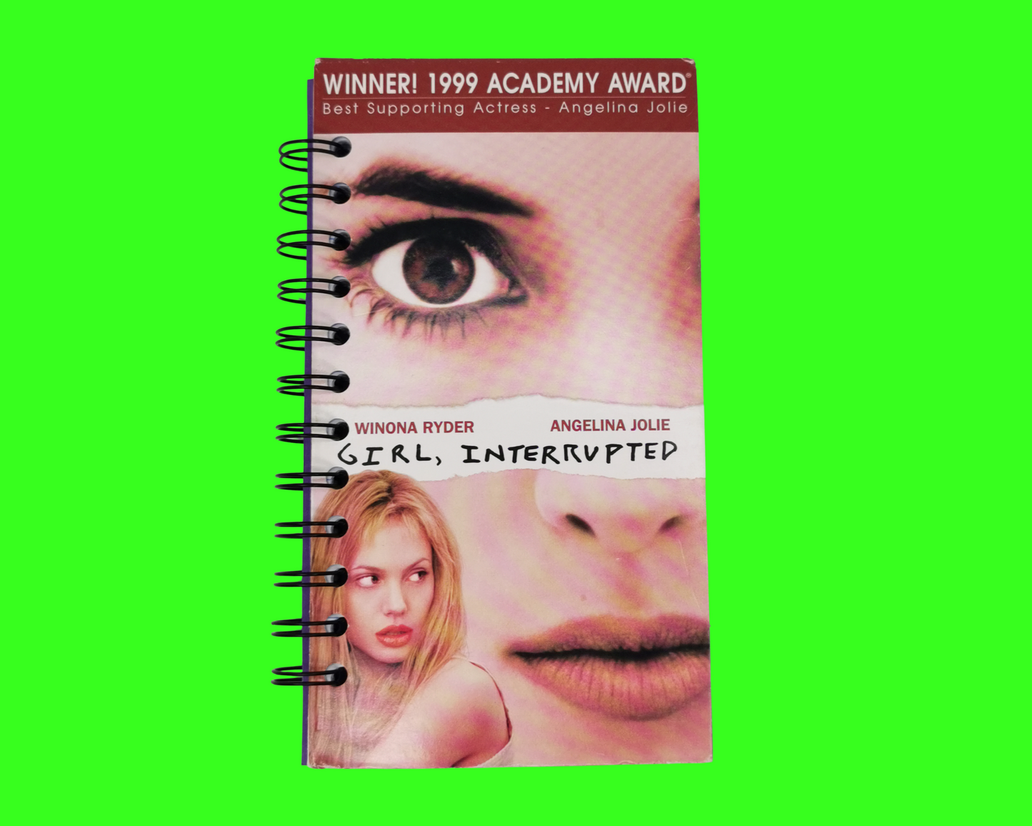 Girl, Interrupted Upcycled VHS Movie Notebook