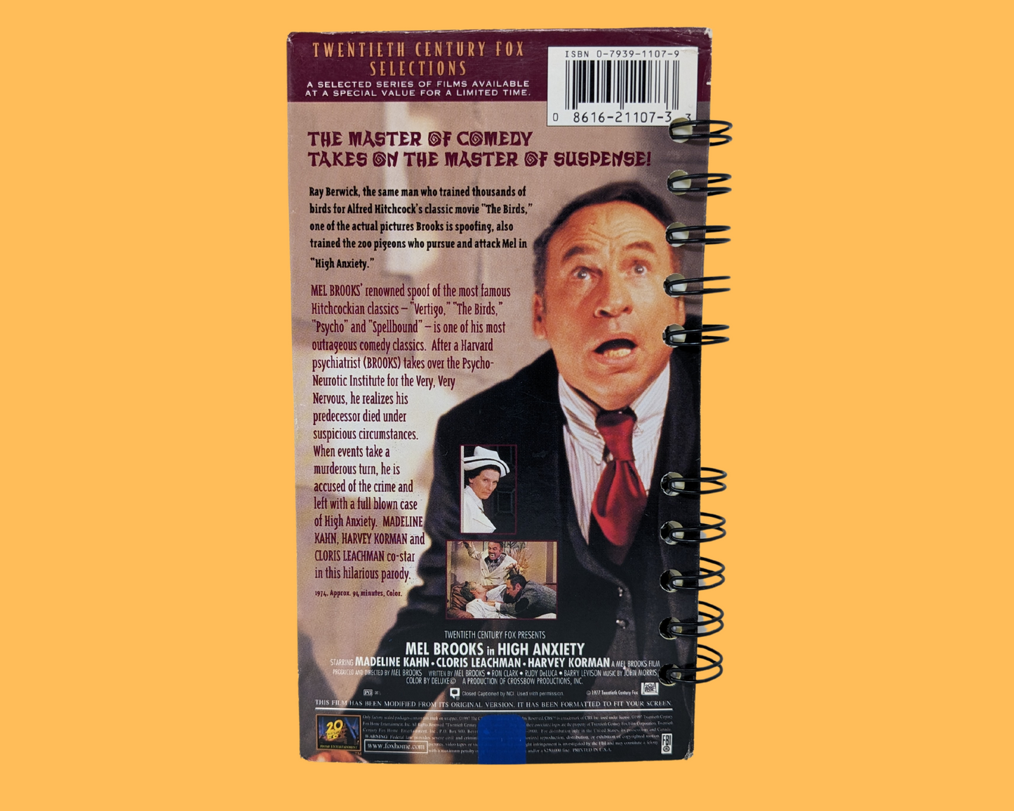 High Anxiety VHS Movie Notebook