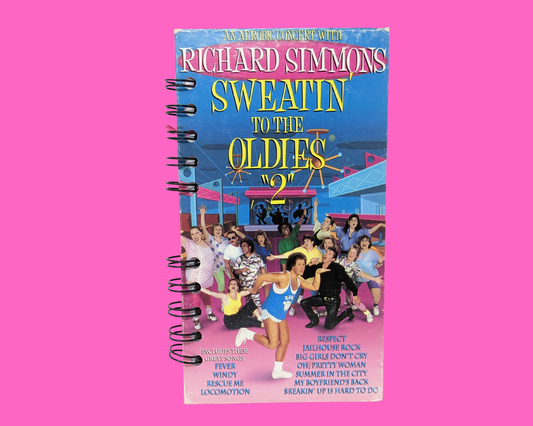 Richard Simmons, Sweatin' To The Oldies 2 VHS Movie Notebook