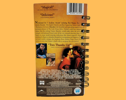 Chocolat VHS Movie Notebook