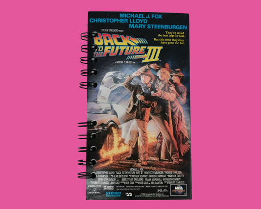 Back to the Future III VHS Movie Notebook