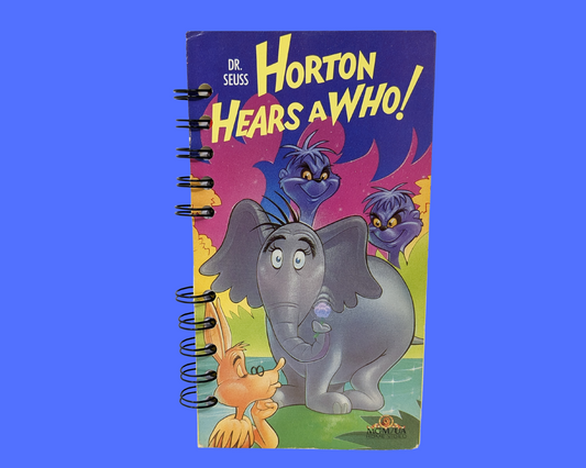 Dr. Seuss Horton Hears A Who! VHS Movie Notebook