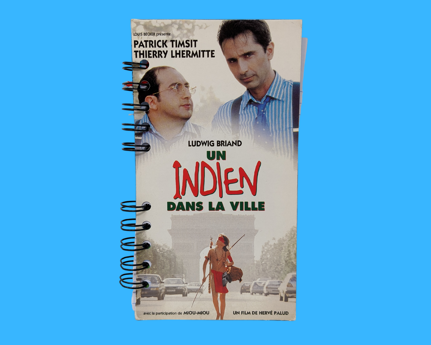 Un Indien Dans La Ville VHS Movie Notebook