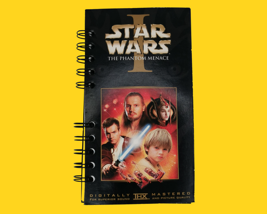 Star Wars The Phantom Menace VHS Movie Notebook