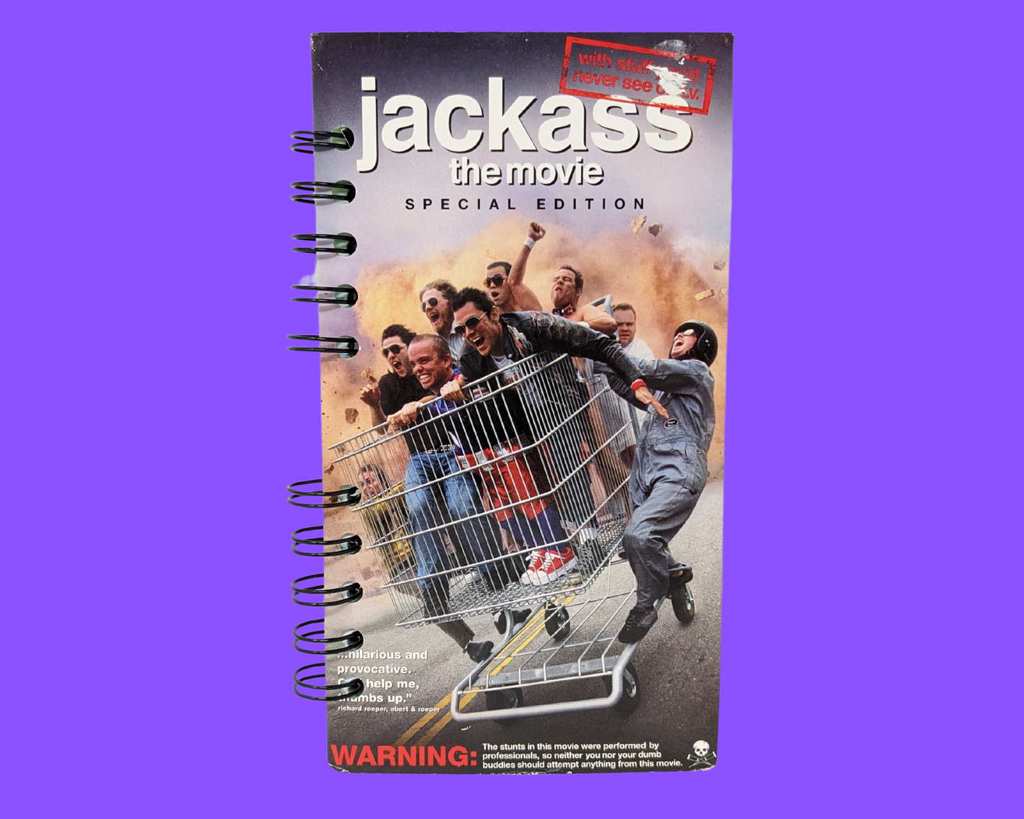 Cahier de film Jackass The Movie VHS