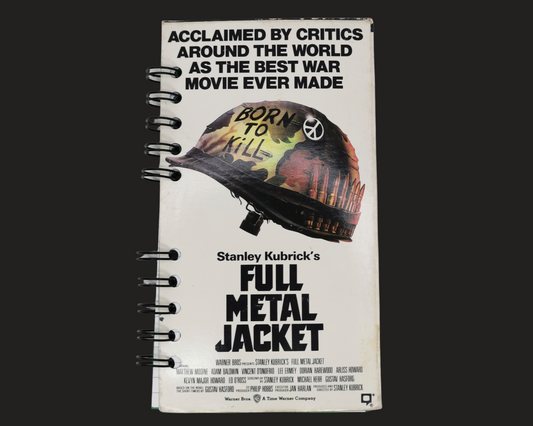 Cahier de film VHS entièrement recyclé avec veste en métal