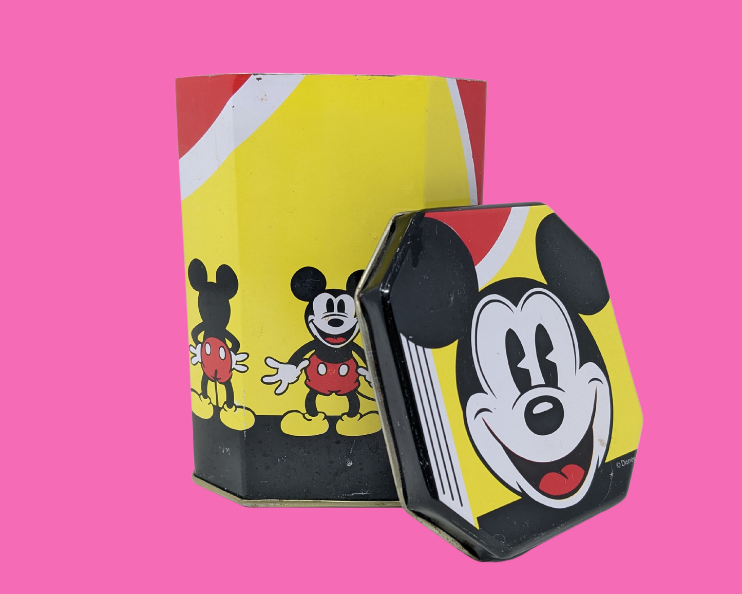 Vintage 1990's Walt Disney's Mickey Mouse Tin Box