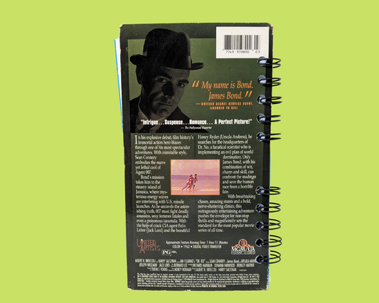 James Bond Dr. No VHS Movie Notebook