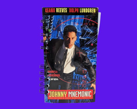 Johnny Mnemonic VHS Movie Notebook