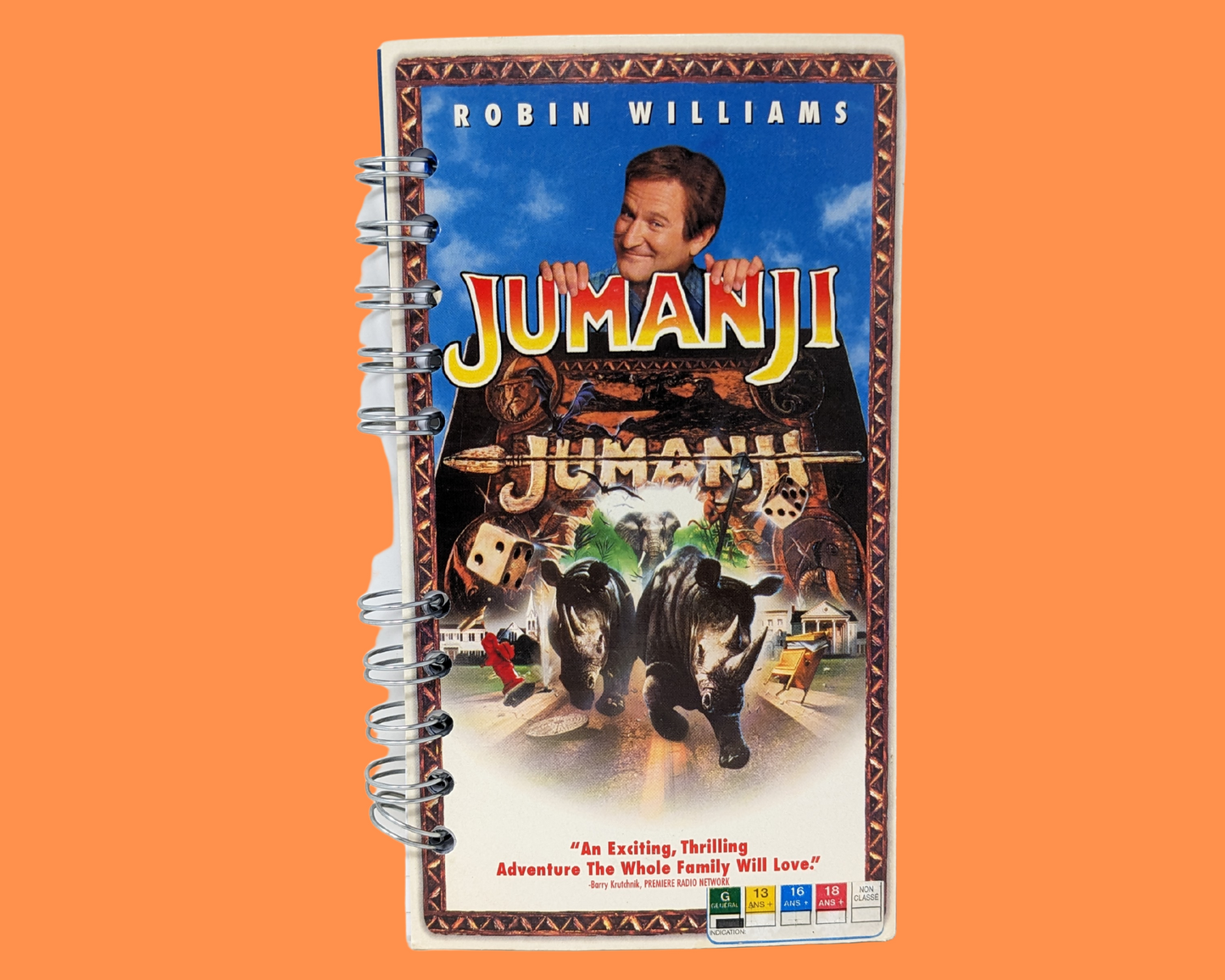 Jumanji VHS Movie Notebook