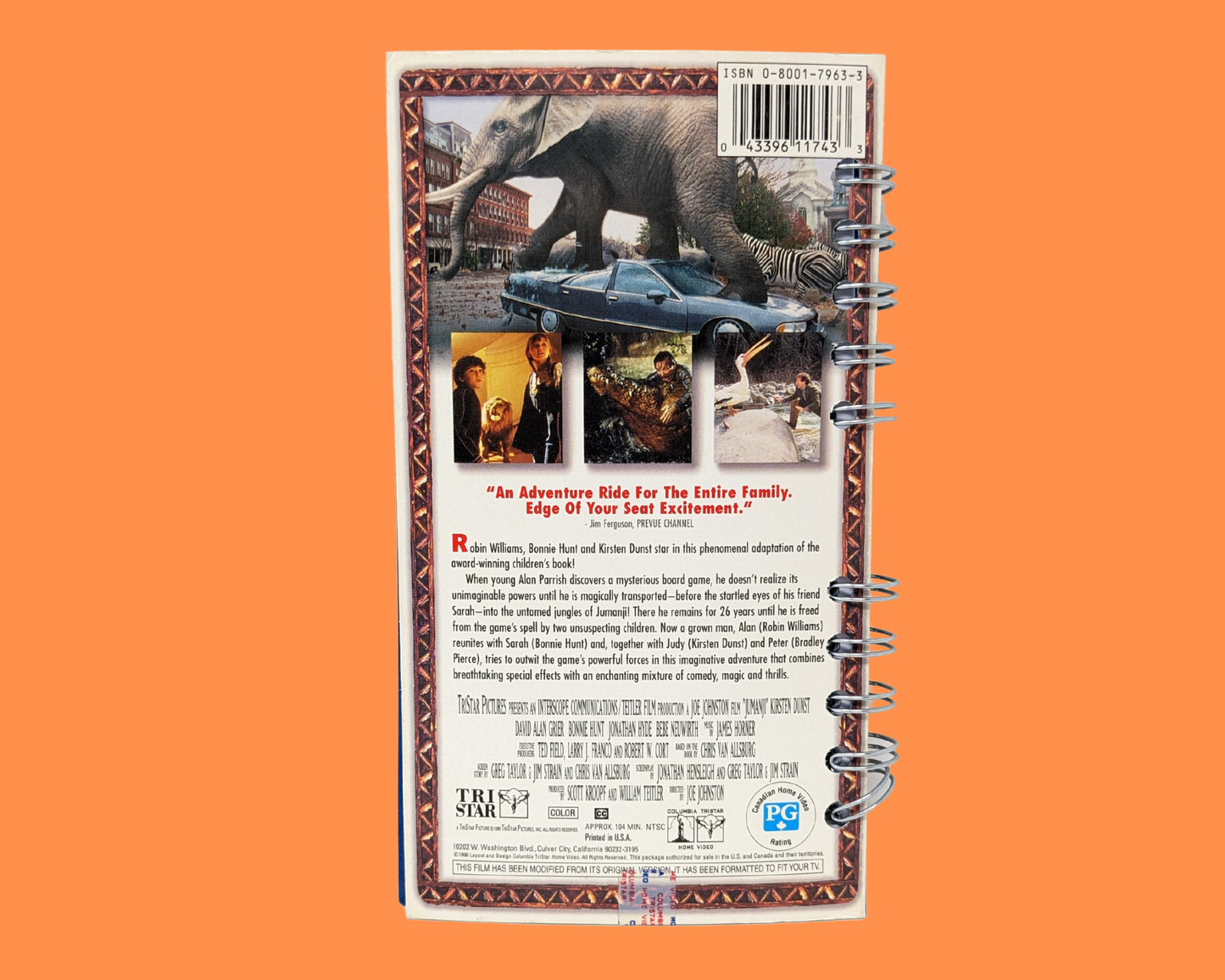 Jumanji VHS Movie Notebook