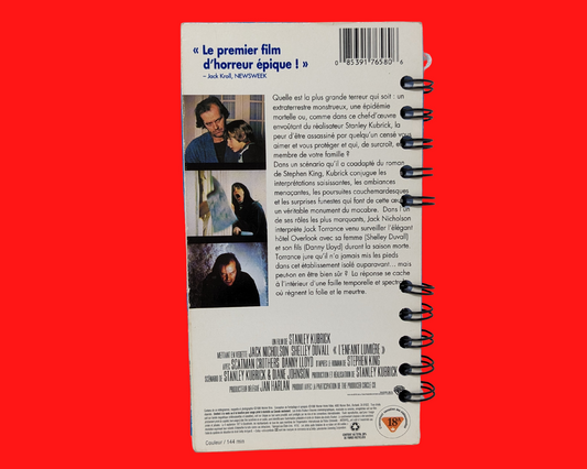 The Shining French Version VHS Movie Notebook