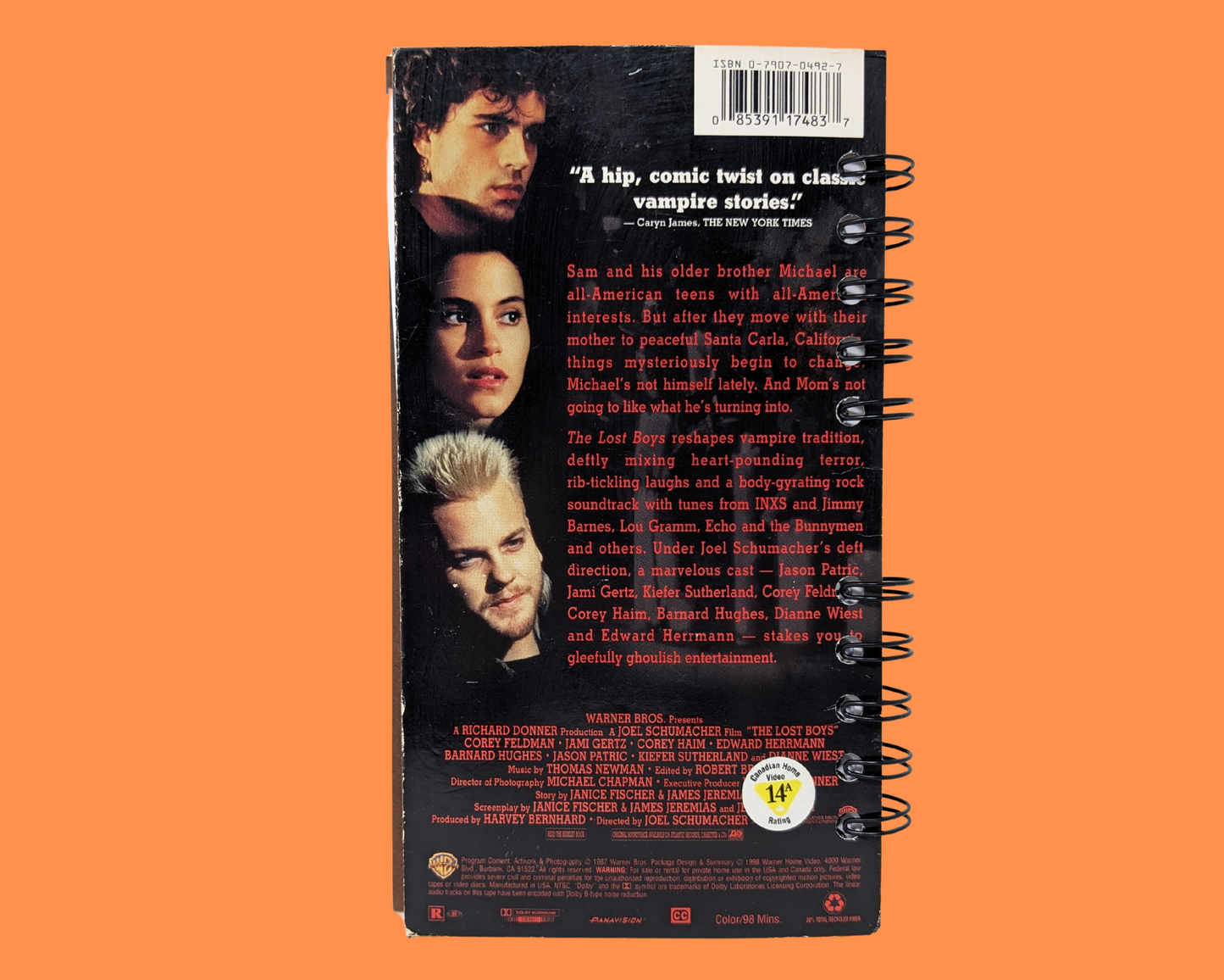 The Lost Boys VHS Movie Notebook