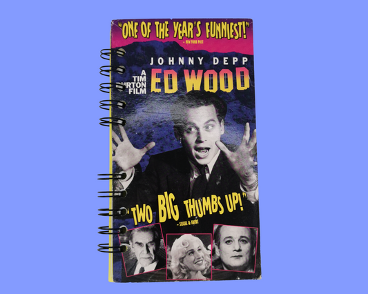 Cahier de film VHS recyclé Ed Wood