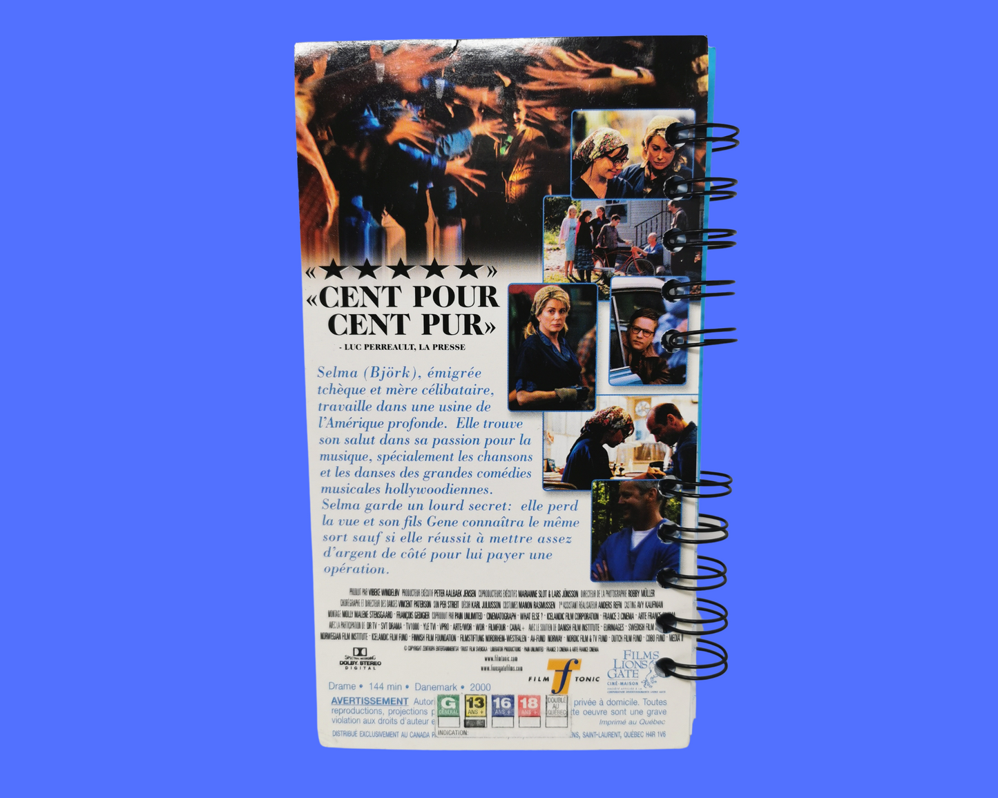 Dancer in the Dark French Version VHS Movie Notebook