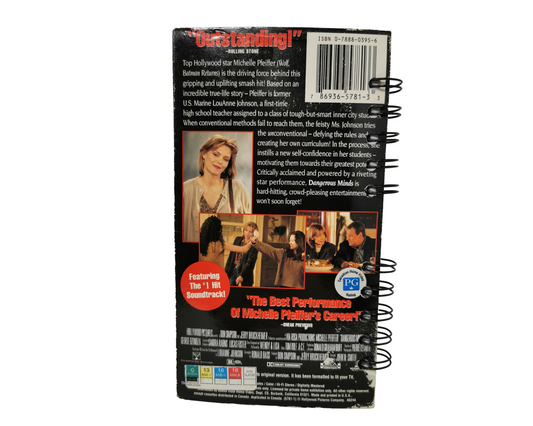 Dangerous Minds VHS Movie Notebook