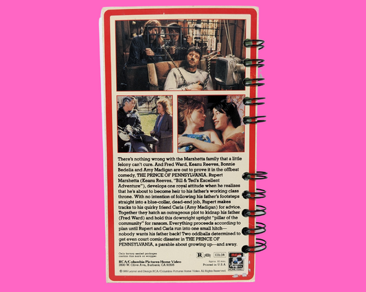 The Prince of Pennsylvania VHS Movie Notebook