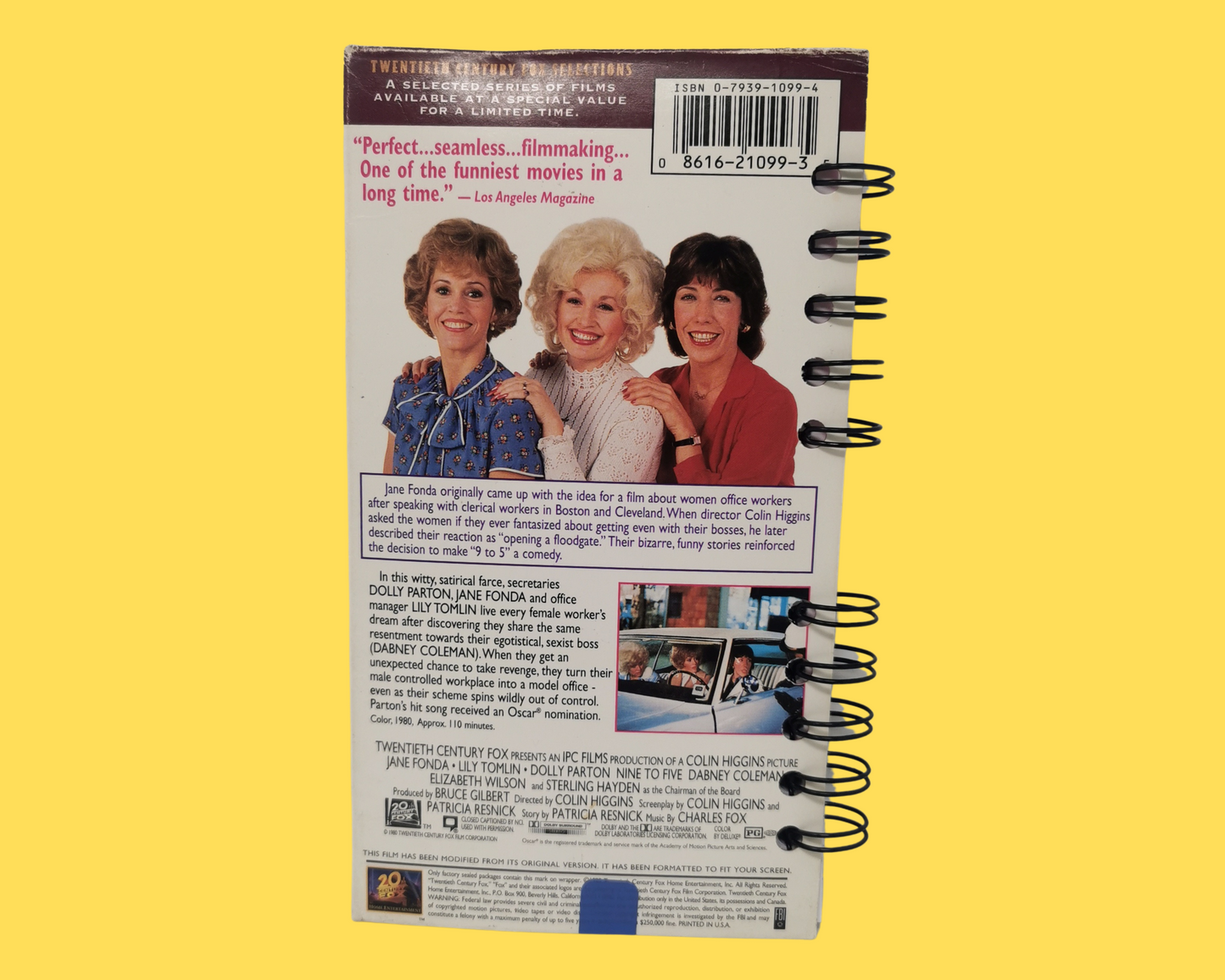 9 to 5 VHS Movie Notebook