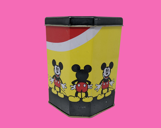 Boîte en métal Mickey Mouse vintage des années 1990 de Walt Disney