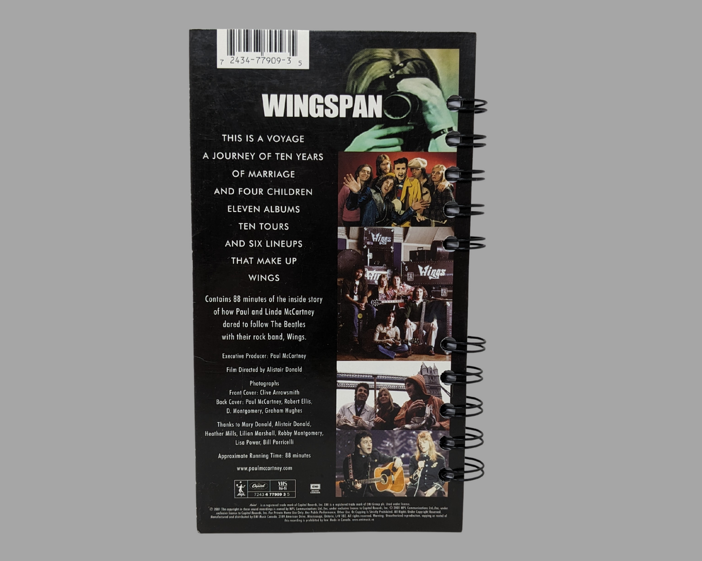 Wingspan VHS Movie Notebook