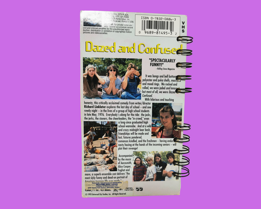 Dazed and Confused VHS Movie Notebook